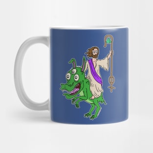 Dino Jesus Mug